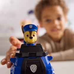 PAW Patrol , Chase’s Patrol Cruiser, Toy Car with Collectible Action Figure, Sustainably Minded Kids Toys for Boys & Girls Ages 3 and Up