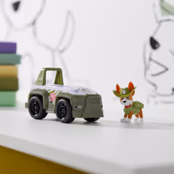 PAW Patrol , Tracker’s Jungle Rescue Vehicle, Toy Truck with Collectible Action Figure, Sustainably Minded Kids Toys for Boys & Girls Ages 3 and Up