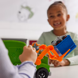 PAW Patrol : Crush N’ Roll Recycling Truck with Rocky Action Figure & Transforming Compacted Trash Vehicle, Kids Toys for Boys & Girls Ages 3 and up - Additional view 8
