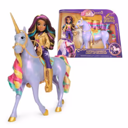 Unicorn Academy Sophia & Rainbow Light-up Wildstar, Fashion doll, Female, 4 yr(s), Girl, Sounding, Light effects
