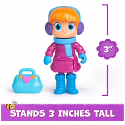 Vida the Vet  Chilly Check Up Pack with Vida & Popcorn Action Figures & Vidas Vet Bag Accessory  Kids Toys for Girls & Boys Ages 3 and up