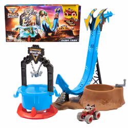 Monster Jam Mud Blasters Monster Mutt Dalmatian Dunk Tank, Monster truck & track set, 3 yr(s), Plastic, Multicolour