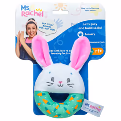 Ms Rachel Hop Little Bunnies Soft Rattle