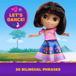 Dora, Dance with Me Dora, Interactive Dancing Doll with 2 Skirts, Bilingual Phrases & Music, Kids Toys for Girls & Boys Ages 3 and Up - Additional view 3