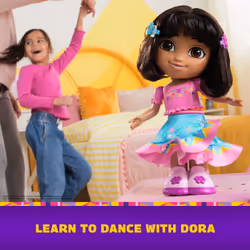 Dora, Dance with Me Dora, Interactive Dancing Doll with 2 Skirts, Bilingual Phrases & Music, Kids Toys for Girls & Boys Ages 3 and Up - Additional view 4