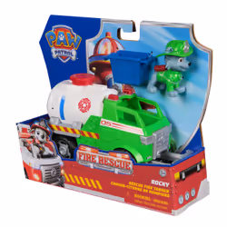 PAW Patrol Fire Rescue: Rocky Rescue Fire Tanker with Action Figure, Grab Claw and Toy Truck, Kids Toys for Boys & Girls Ages 3 and Up - Additional view 2