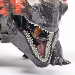 Dreamworks Dragons, How to Train Your Dragon, World of Berk: Red Death Chomping Rampage, 11-Inch Toy Dragon with Exclusive Toothless Figurine for Ages 4 & up - Additional view 3