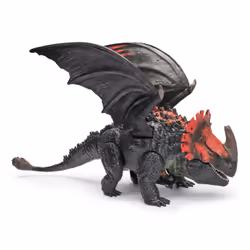 Dreamworks Dragons, How to Train Your Dragon, World of Berk: Red Death Chomping Rampage, 11-Inch Toy Dragon with Exclusive Toothless Figurine for Ages 4 & up - Additional view 4