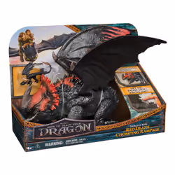 Dreamworks Dragons, How to Train Your Dragon, World of Berk: Red Death Chomping Rampage, 11-Inch Toy Dragon with Exclusive Toothless Figurine for Ages 4 & up - Additional view 8