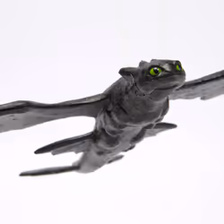 Dreamworks Dragons, How to Train Your Dragon, Soaring Toothless Dragon Glider with 15” Wingspan, Kids Toys for Boys & Girls Ages 4 and up