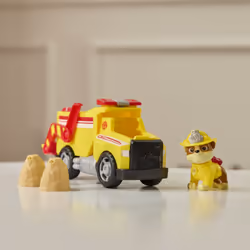 PAW Patrol Fire Rescue: Rubble Rescue Fire Dump Truck with Action Figure, Projectiles, and Toy Truck, Kids Toys for Boys & Girls Ages 3 and Up - Additional view 6