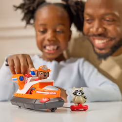 PAW Patrol Fire Rescue: Zuma Rescue Fire Boat with Action Figure, Launching Lifesaver, Raccoon & Toy Boat, Kids Toys for Boys & Girls Ages 3 and Up - Additional view 7