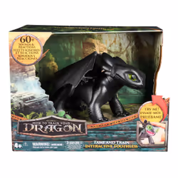 Dreamworks Dragons How to Train Your Dragon, Tame & Train Interactive Toothless with 60 Sounds & Reactions, Kids Toys for Boys & Girls Ages 4 & up - Additional view 2