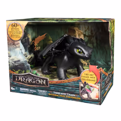 Dreamworks Dragons How to Train Your Dragon, Tame & Train Interactive Toothless with 60 Sounds & Reactions, Kids Toys for Boys & Girls Ages 4 & up - Additional view 8