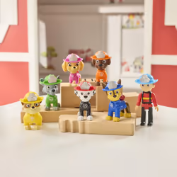 PAW Patrol Fire Rescue Team Pack with 7 Collectible Action Figures, Including Ryder & 6 Pups, Kids Toys for Boys & Girls Ages 3 and Up - Additional view 3