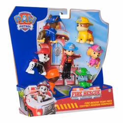 PAW Patrol Fire Rescue Team Pack with 7 Collectible Action Figures, Including Ryder & 6 Pups, Kids Toys for Boys & Girls Ages 3 and Up - Additional view 5