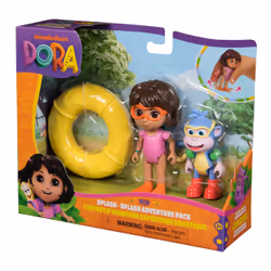 Dora, Splash-Splash Adventure Pack, with Dora & Boots Toy Figures & Accessories, Kids Toys for Girls & Boys Ages 3 and Up - Additional view 7