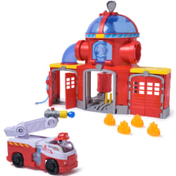 PAW Patrol Fire Rescue Command Center with Marshall Figure, Rescue Fire Truck, Lights, Launcher & Sound Fx, Kids Toys for Boys & Girls Ages 3 and Up