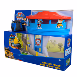 PAW Patrol Lookout Tower, 20-Inch Tower with Chase Action Figures, Rescue Vehicle & Launcher, Kids Toys for Boys & Girls Ages 3 and Up - Additional view 2