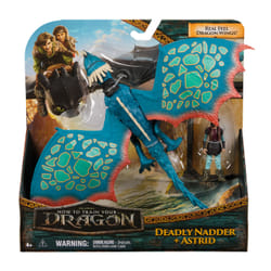 Dreamworks Dragons, How to Train Your Dragon, Deadly Nadder & Astrid, Viking Duo Action Figures, Kids Toys for Boys Ages 4 and up