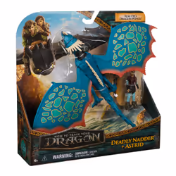 Dreamworks Dragons, How to Train Your Dragon, Deadly Nadder & Astrid, Viking Duo Action Figures, Kids Toys for Boys Ages 4 and up - Additional view 7