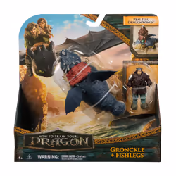 Dreamworks Dragons, How to Train Your Dragon, Gronckle & Fishlegs, Viking Duo Action Figures, Kids Toys for Boys Ages 4 and u ...