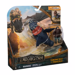 Dreamworks Dragons, How to Train Your Dragon, Gronckle & Fishlegs, Viking Duo Action Figures, Kids Toys for Boys Ages 4 and up - Additional view 7
