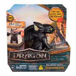 Dreamworks Dragons, How to Train Your Dragon, Roaring Minis Toothless, Interactive Toy with 25 Sounds, Kids Toys for Boys & G ...