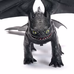 Dreamworks Dragons, Battle Dragons, Plasma Sounds Night Fury, 13” Action Figure, Kids Toys for Boys & Girls Ages 4 and up