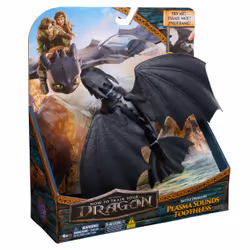 Dreamworks Dragons, Battle Dragons, Plasma Sounds Night Fury, 13” Action Figure, Kids Toys for Boys & Girls Ages 4 and up - Additional view 5