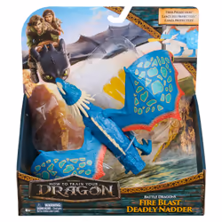 Dreamworks Dragons, Battle Dragons, Fire Blast Deadly Nadder, 10” Action Figure, Kids Toys for Boys & Girls Ages 4 and up