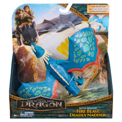 Dreamworks Dragons, Battle Dragons, Fire Blast Deadly Nadder, 10” Action Figure, Kids Toys for Boys & Girls Ages 4 and up