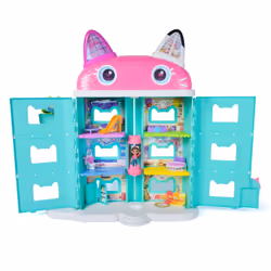 Gabby's Dollhouse : The Movie, Gabby’s Meow-mazing Dollhouse, with Toy Figure & Dollhouse Accessories, Kids Toys for Girls & ...