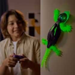 HEX BOTS Glow-in-the-Dark Gecko, Rechargeable Remote Control Robot Kids Toys, Climbs up Walls for Prank Toys & Games, RC Robot for Boys & Girls Ages 4 & Up - Additional view 2