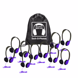HamiltonBuhl SOP-HA2PPL headphones/headset Wired Head-band Education Black, Purple