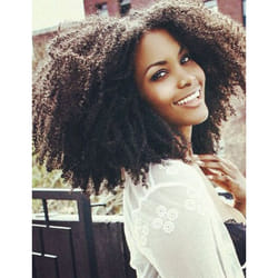 Luwigs Afro Kinky Curly 4B 4C Hair Extensions One Bundle Hair Weave Human Hair Bundles Afro Kinkys Curly Hair Bundles Natural Color (18 inches  Afro K