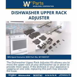 Whirlpool W10712395 Rack  12x12x12  Black