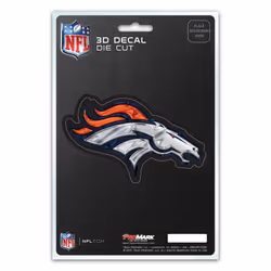 FANMATS 62773 Denver Broncos 3D Decal Sticker 5  x 6.25