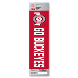 FANMATS 61423 Ohio State Buckeyes 2 Piece Team Slogan Decal Sticker Set