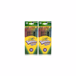 Crayola 18ct Twistables Colored Pencils (2 Pack)