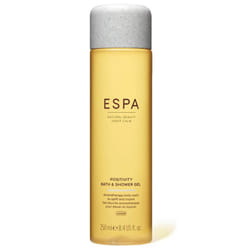ESPA | Positivity Bath & Shower Gel | 250ml | Jasmine  Gardenia & Rose Geranium | Vegan