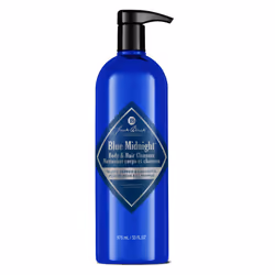 Jack Black Blue Midnight Hair & Body Cleanser  33 Fl Oz - Black Pepper & Lavender - Mens Body Wash  Shampoo Wash  Dual-Purpos ...
