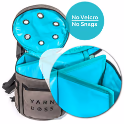 Yarn Boss Yarn Bag - Travel with Yarn & Knitting Supplies - Yarn Storage to Organize Multiple Projects and Keep Your Yarn Safe and Clean - Knitting an