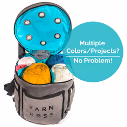 Yarn Boss Yarn Bag - Travel with Yarn & Knitting Supplies - Yarn Storage to Organize Multiple Projects and Keep Your Yarn Safe and Clean - Knitting an