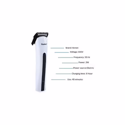 KEMEI Men's Cordless Electric Hair Clipper Razor Rechargeable Professional Shaver Beard Trimmer Grooming Shaving Machine Self Hair Cutting Haircu