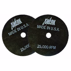 Shark 12702 3-Inch by 1/16-Inch by 1/4-Inch 10-Pack Double Reinforced Cut-off Wheels
