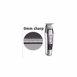 KEMEI Men's LCD Display Baldheaded Hair Clipper Professional Beard Hair Trimmer Tools Wireless Electric Haircut Cutter Machine Rechargeable Edger,Cord