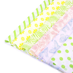 Whaline 120Pcs Spring Tissue Paper Colorful Floral Butterfly Patterned Gift Wrapping Paper Sheets Easter Art Paper Crafts for DIY Art Craft Birthday W