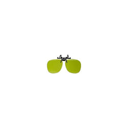 Lightweight Plastic Clip-On Flip-Up Spectacles - Shade #2 Green Welders Lens.