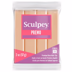 Sculpey Premo Polymer Oven-Bake Clay Beige Non Toxic 2 oz. bar Gre